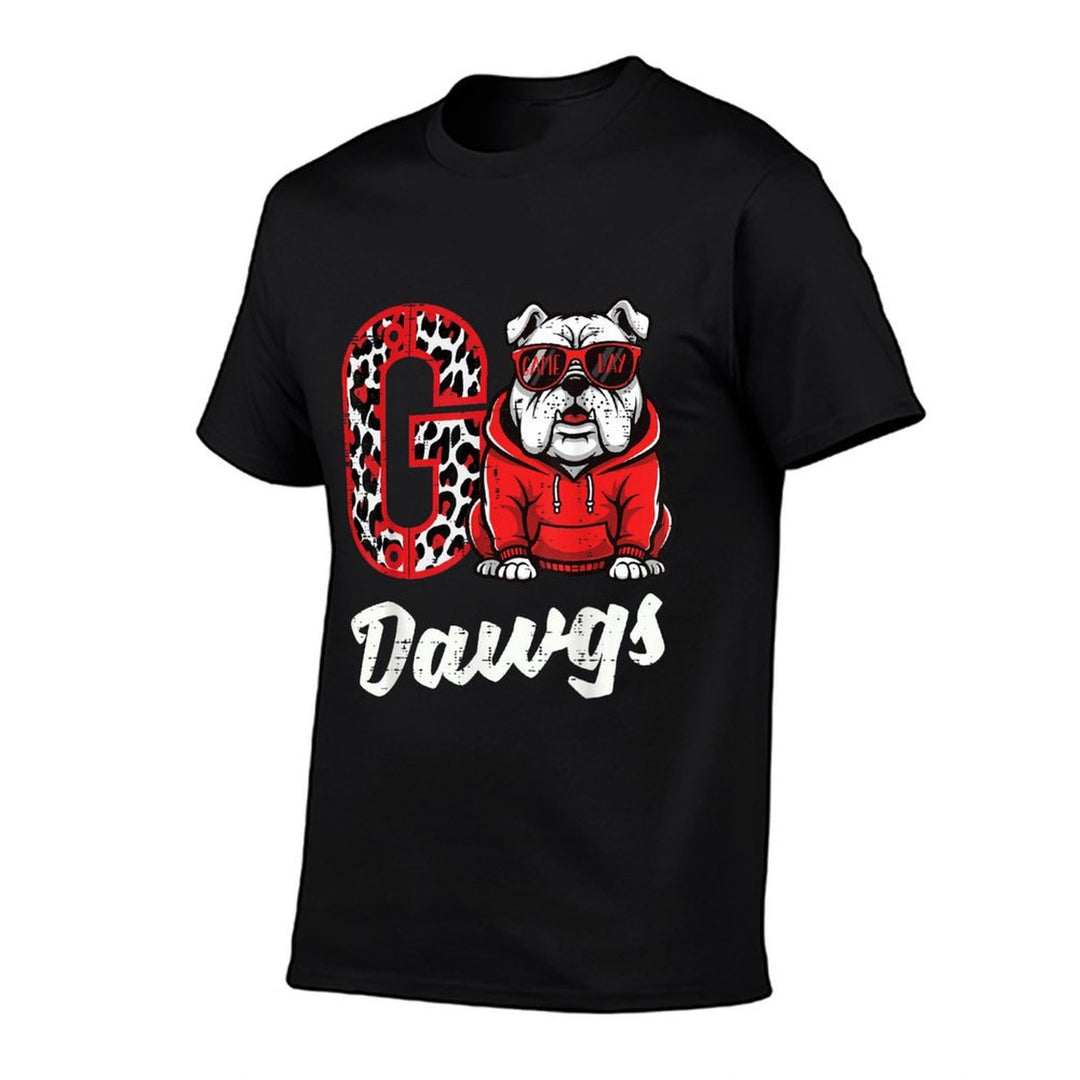 Bulldog Go Dawgs Men Women Kids Boys Youth Girlsn  Easy-care T-Shirt