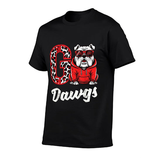 Bulldog Go Dawgs Men Women Kids Boys Youth Girlsn  Easy-care T-Shirt