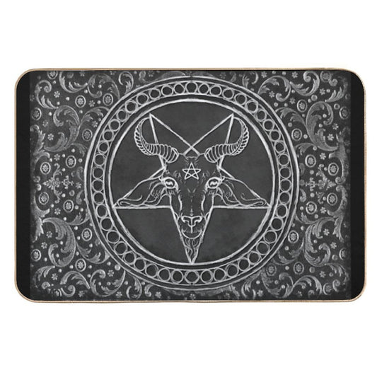 Ornate Baphomet  Odorless Bath Mat