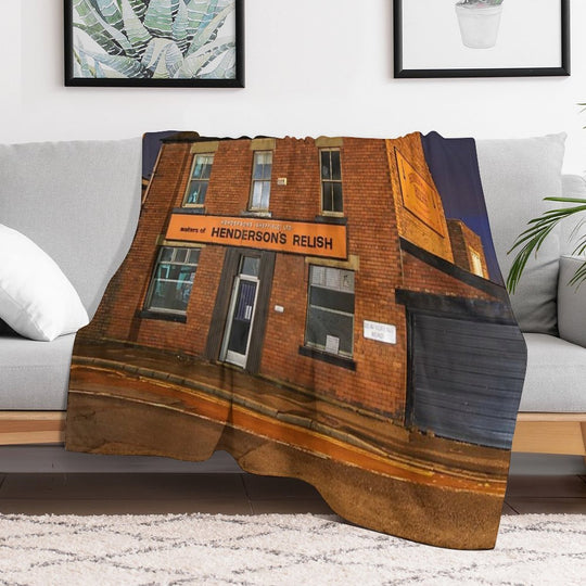 Henderson's Relish Old Building Gift-ready Throw Blanket