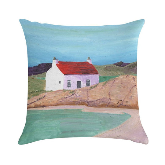 Hebridean Bay 2 Soft High-Density Material Throw Pillow