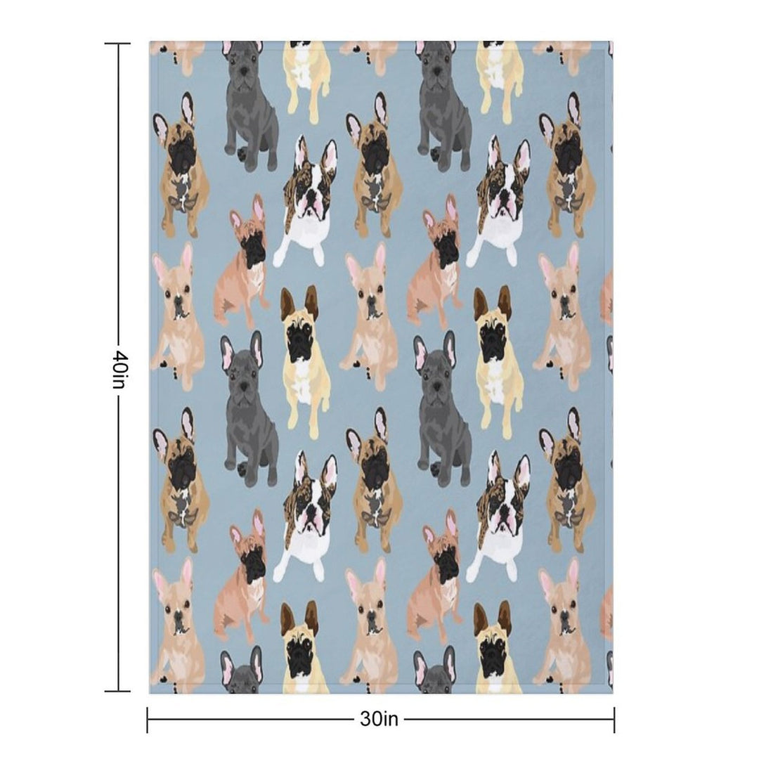 Frenchie Eco-conscious Throw Blanket