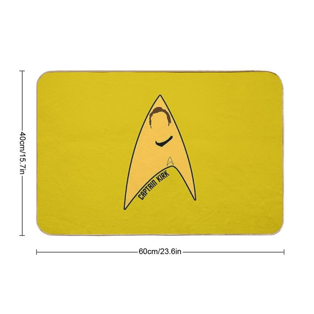 Captain Kirk  Dirt-Trapping Bath Mat