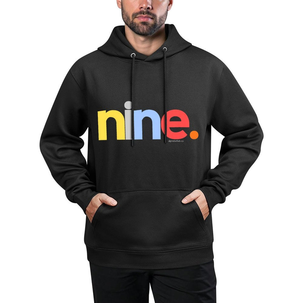 9th Birthday Boy 9 Year Old Nine  Age 9 Party Ideas Kangaroo Pocket Hoodie