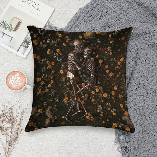 Memento Mori Soft Decorative Cover Throw Pillow