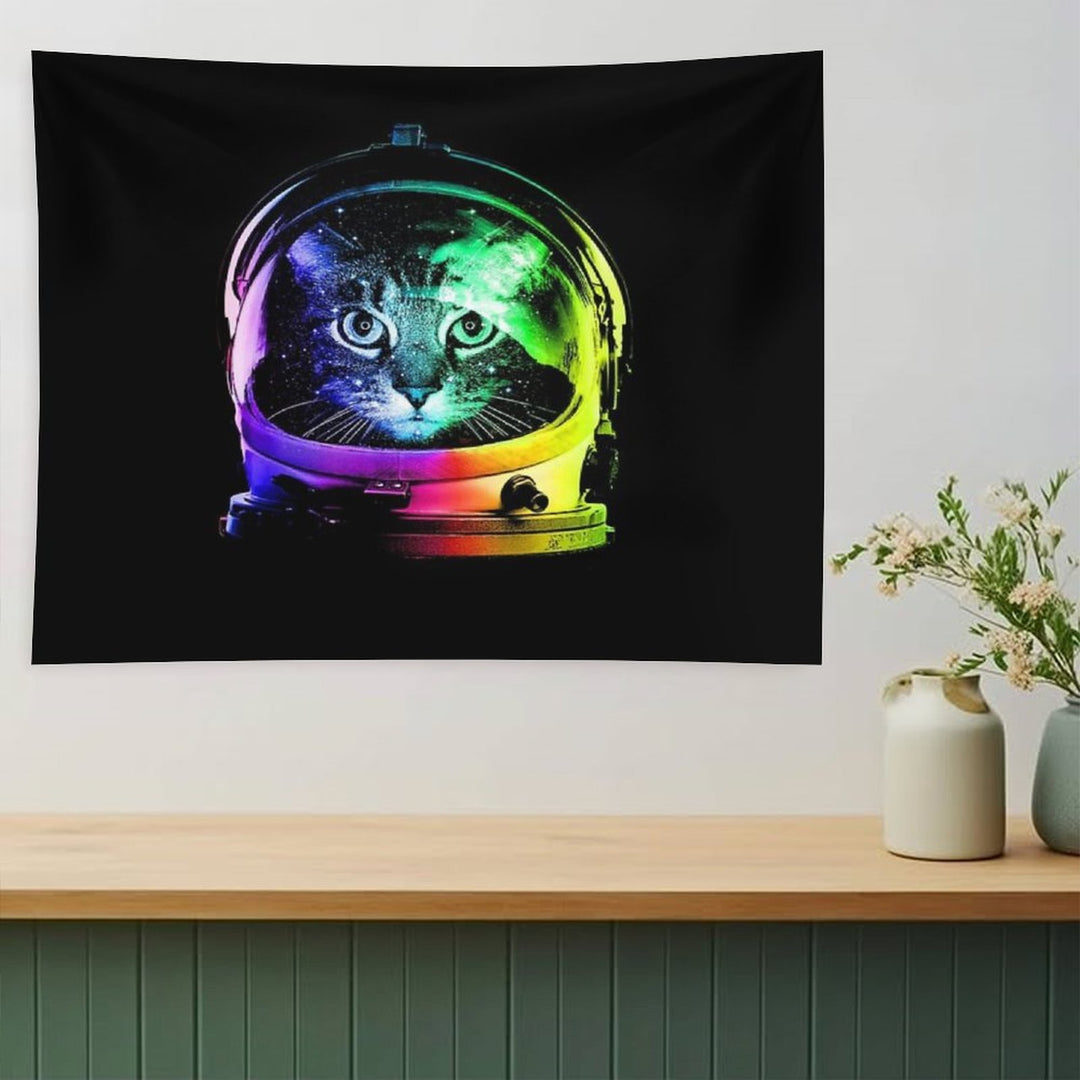 Astronaut Cat Tapestry