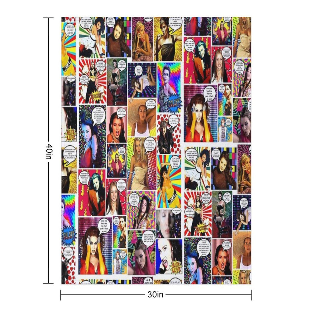 Dannii Minogue Goes Pow WOW #30 All-season Throw Blanket