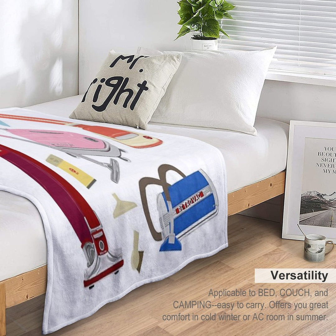 Vintage Vacuums Wrinkle-free Throw Blanket