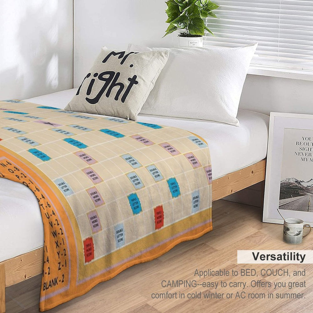 Scrabble Lightweight Throw Blanket