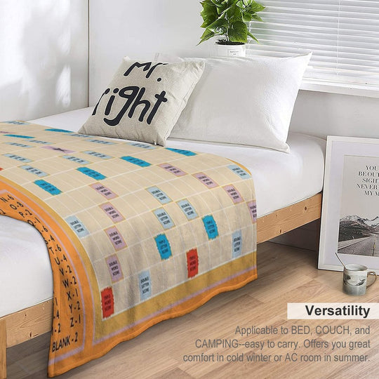 Scrabble Lightweight Throw Blanket