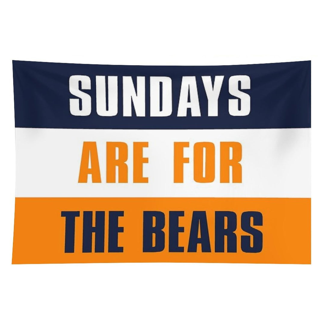 Sundays Are for The Bears, Chicago Bears Tapestry