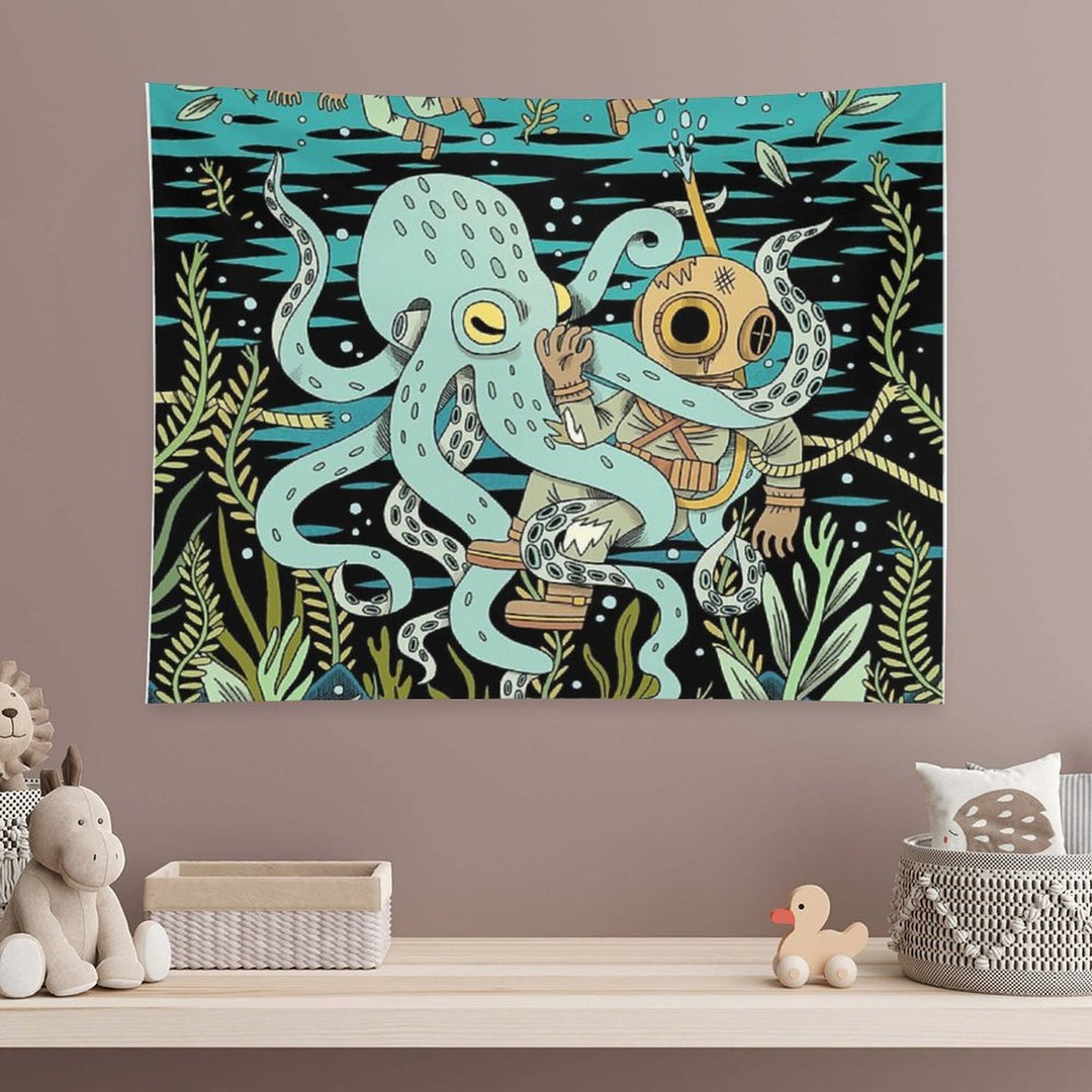 Diver Tapestry