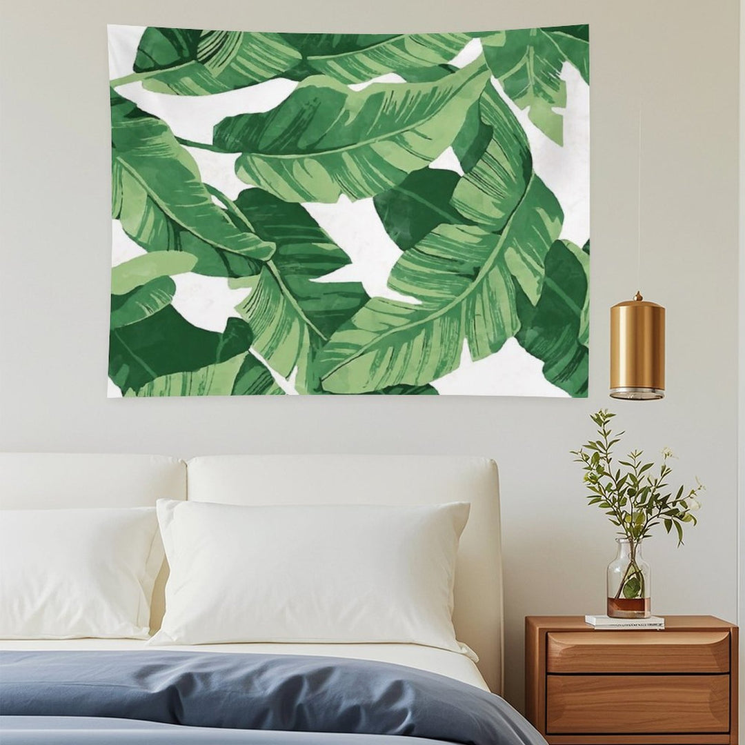 Tropical Banana Leaves II Tapestry