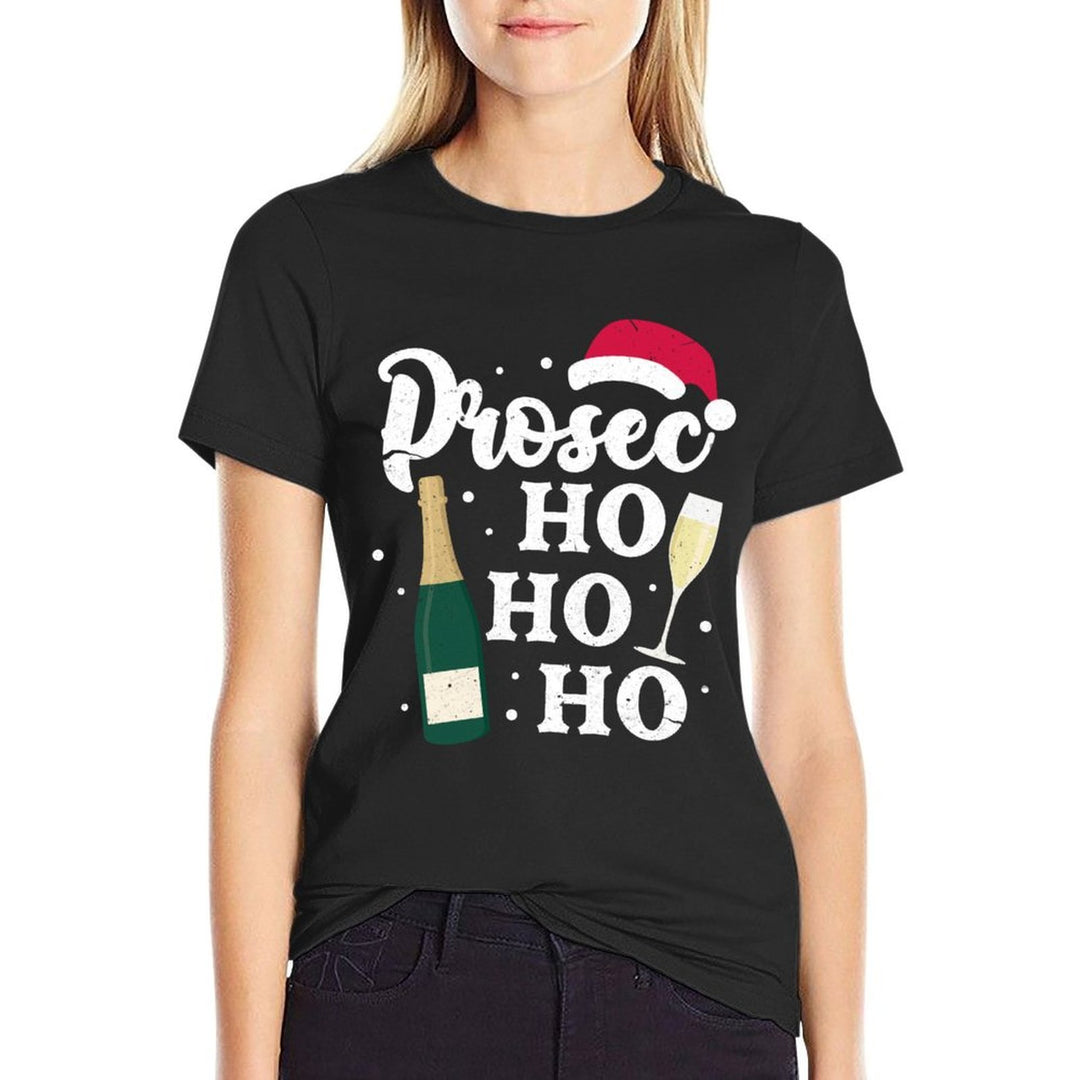 Prosec Ho Ho Ho Funny Presecco Christmas Vacation Sweatshirt  Lightweight T-Shirt