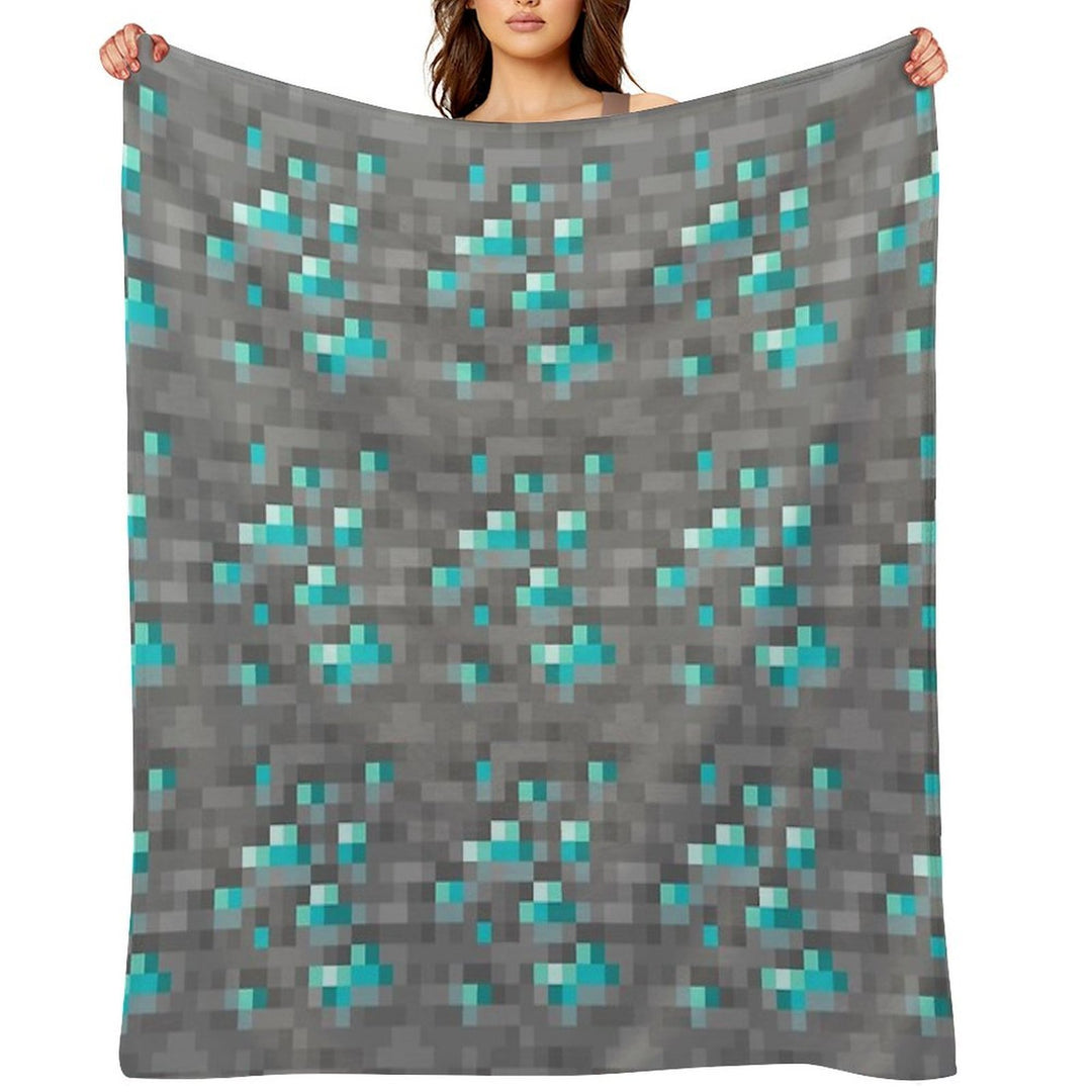 Diamond Ore Anti-pilling Throw Blanket