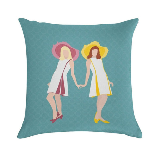 The Gemini Twins of Rochefort Soft Ultra-Soft Texture Throw Pillow