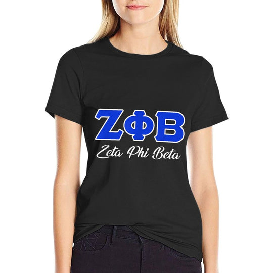 Zeta Phi Beta Sorority Paraphernalia, Zeta Phi Beta HBCU  Fade-proof Color T-Shirt