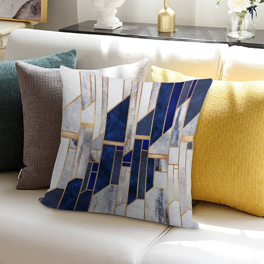 Blue Winter Sky Soft Decorative Cover Throw Pillow