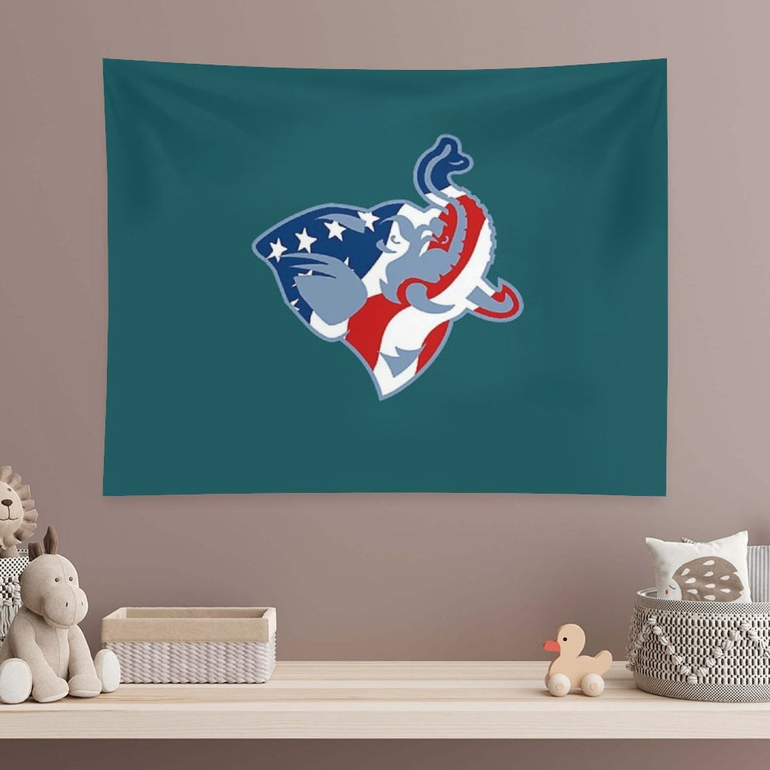 American Flag Tufts Jumbo Tapestry