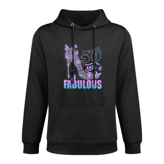 Butterflies High Heels 50 & Fabulous 50th Birthday Unisex Design Hoodie
