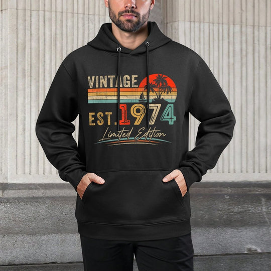 Est Vintage 1974 Limited Edition 50 Years Old 50th Birthday All-Day Comfort Hoodie