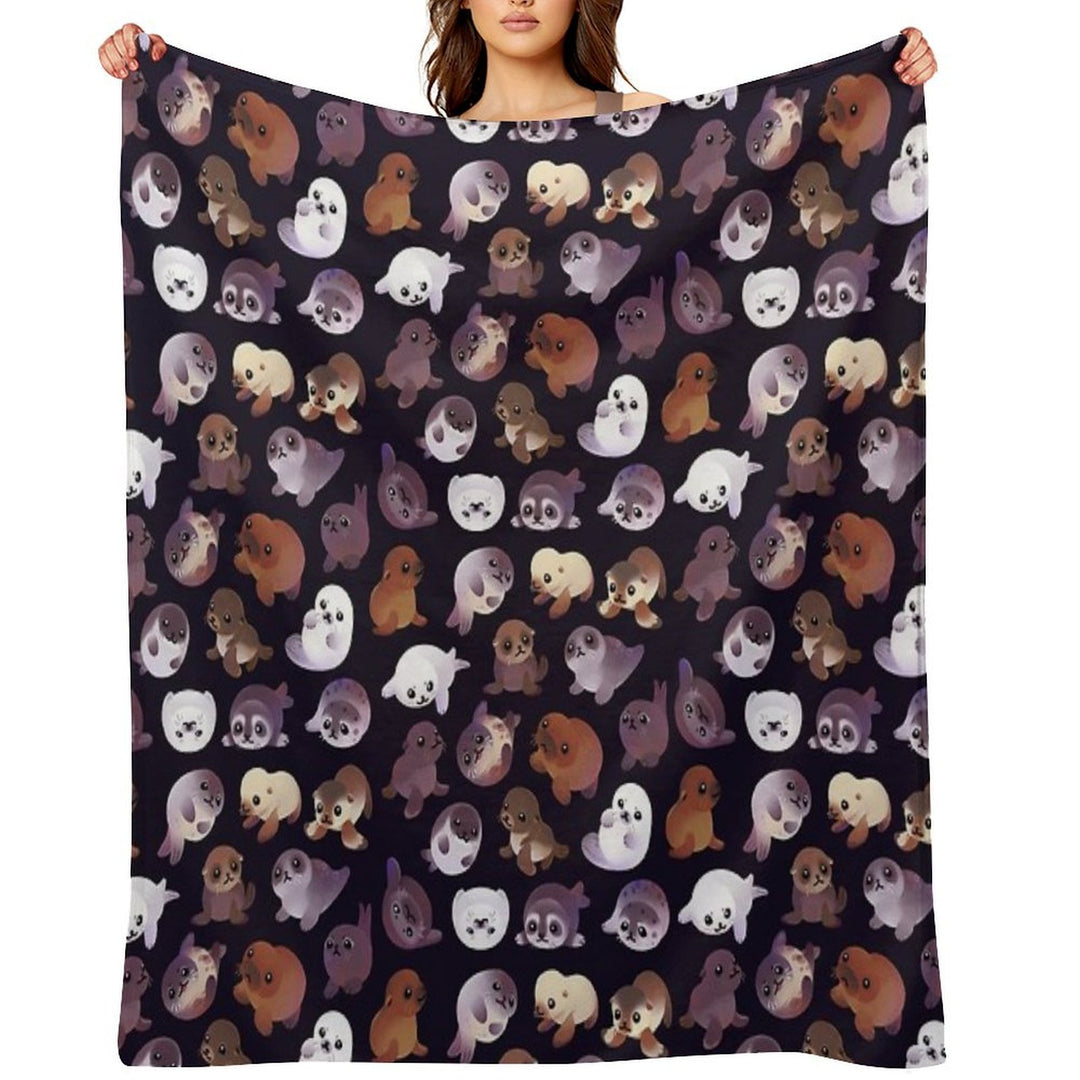 Seal Pup - Dark Premium Throw Blanket