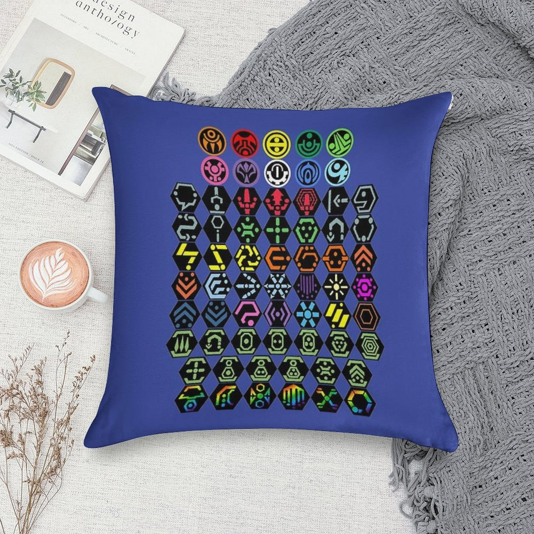 Phantasy Star Online - Icons Soft Easy Maintenance Throw Pillow