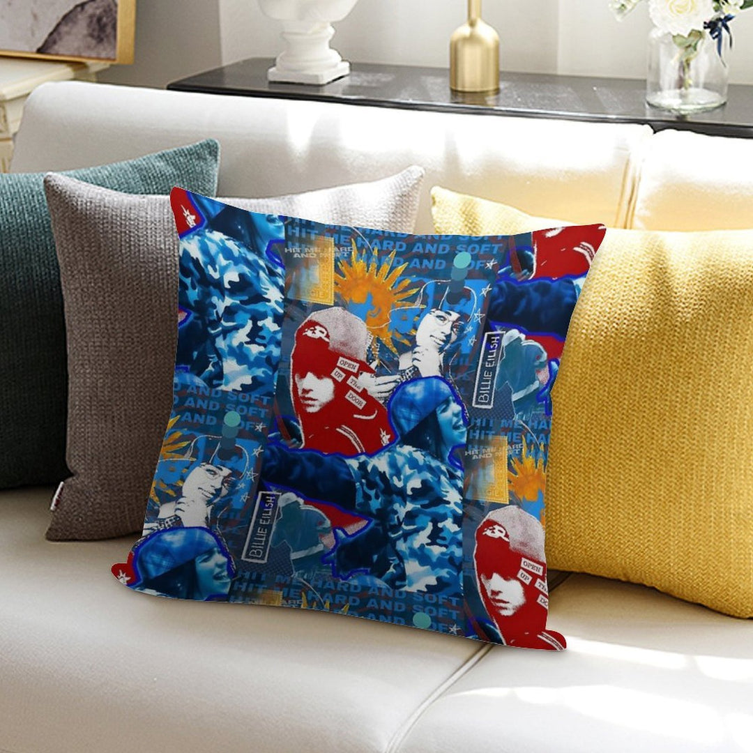 Billie Hit Me Hard And Soft Soft Home Decor Throw Pillow