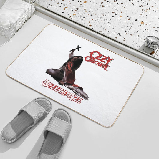 Oz.zy Osbournes Bliz.zard Of Oz.z Album  Slip-Resistant Bath Mat