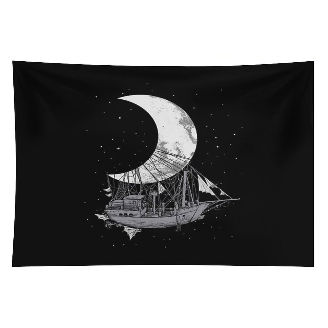 Moon Ship Tapestry