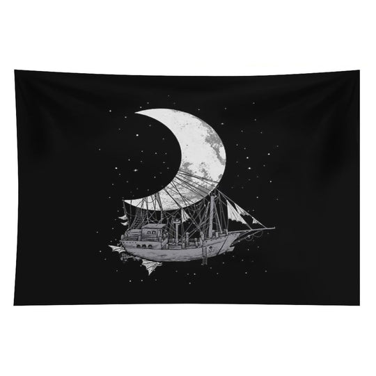 Moon Ship Tapestry
