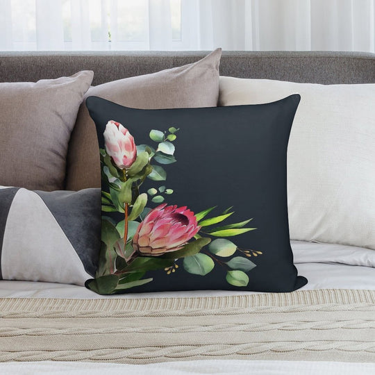 Bush Blue Soft Shrink-Resistant Throw Pillow