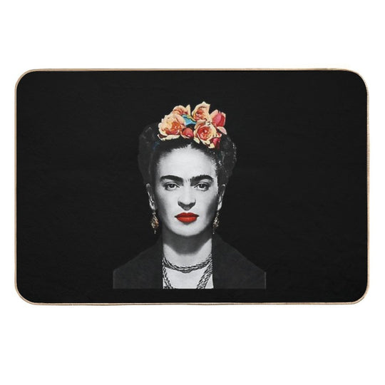 Black And White Frida Kahlo  Multi-Purpose Bath Mat