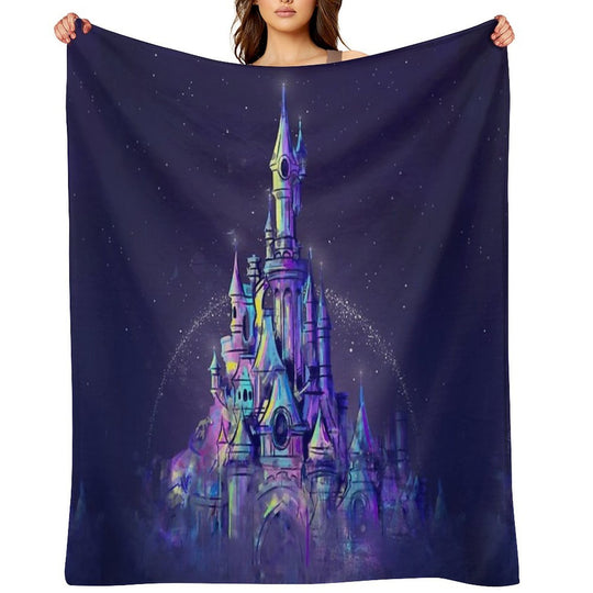 Magic Princess Fairytale Castle Kingdom Anti-pilling Throw Blanket