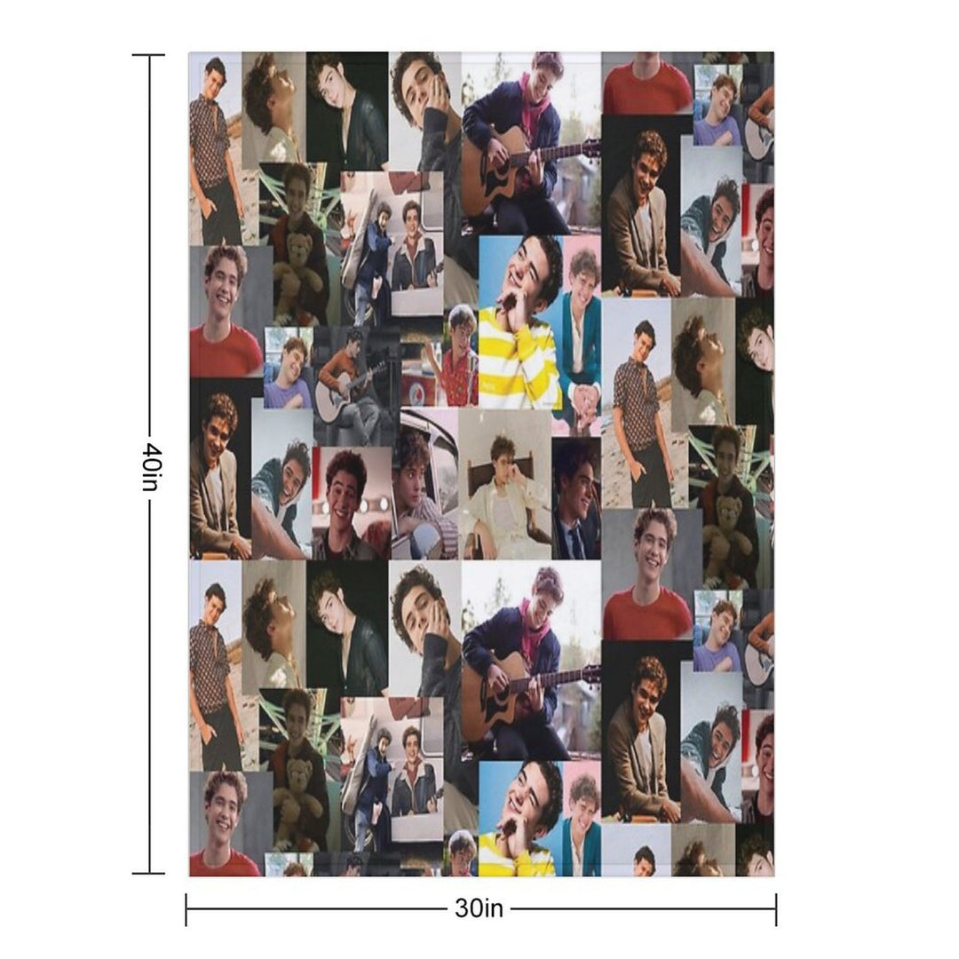 Joshua Bassett Collage Quick-dry Throw Blanket