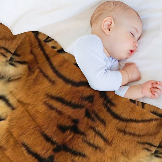 Tiger Pattern Lover Anti-pilling Throw Blanket