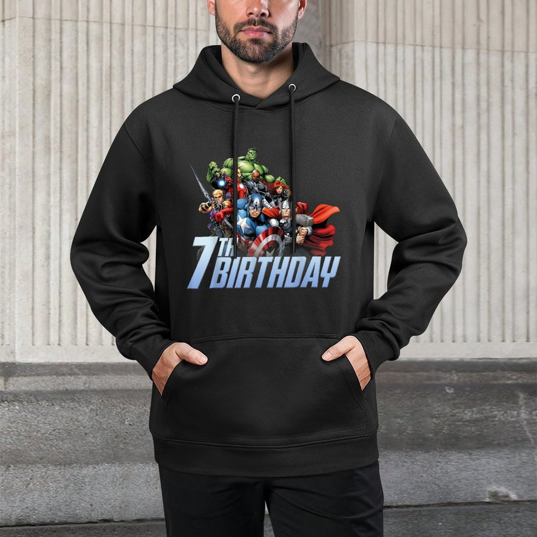 Marvel Avengers Action Shot 7th Birthday Relaxed Fit Hoodie