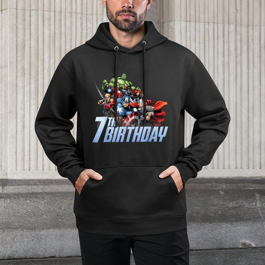 Marvel Avengers Action Shot 7th Birthday Relaxed Fit Hoodie
