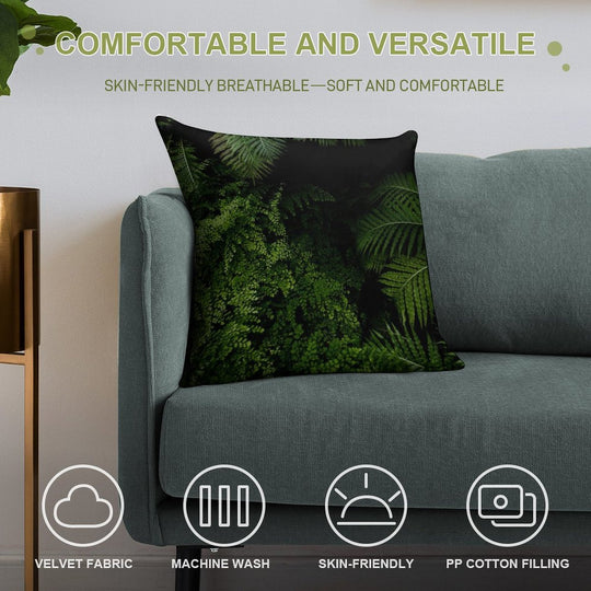 Tropical Jungle Soft Anti-Pilling Throw Pillow