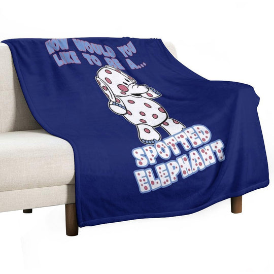 Spotted Elephant Misfit Toy Velvety-soft Throw Blanket
