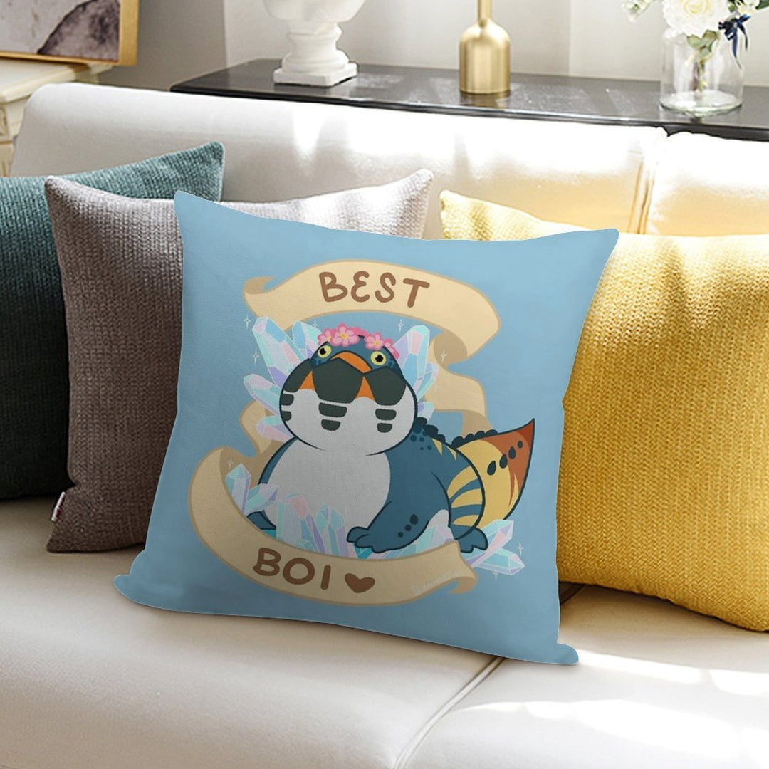 Dodogama Best Boi (MonHun World) Soft Easy Maintenance Throw Pillow