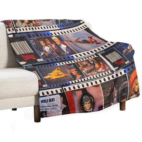 Thunderbirds Figures Officially Licensed Fan Art Velvety-soft Throw Blanket