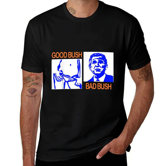 Good Bush Bad Bush Funny George W. POTUS USA Vintage  Classic T-Shirt
