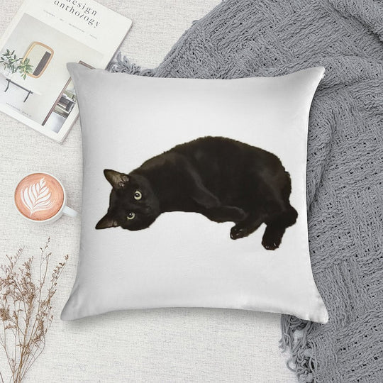Black Cat Soft Warmth Comfort Throw Pillow