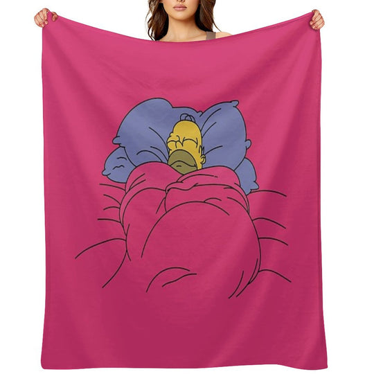 Toasty Cinnamon Bun Easy Care Throw Blanket