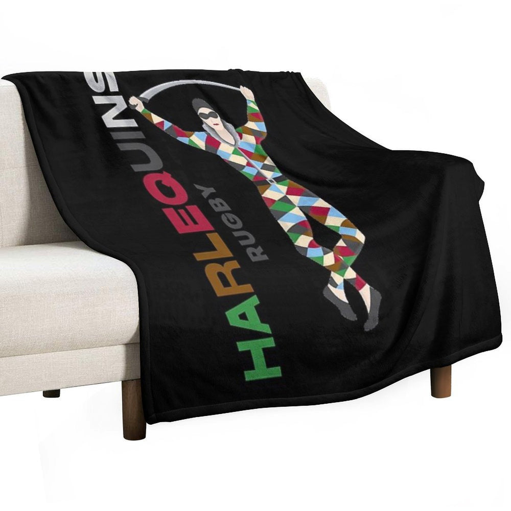 Harlequins Rugby Essential Machine-washable Throw Blanket