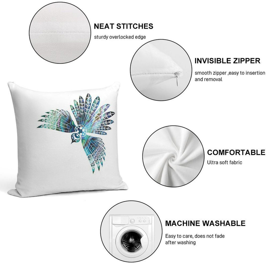 Fantail Soft Shrink-Resistant Throw Pillow