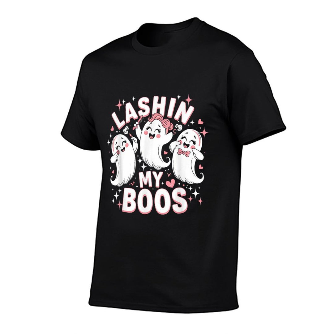 Lashin My Boos Halloween Spooky Lash Artist Lash Tech  Stretchy T-Shirt