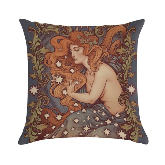 COSMIC LOVER - Color Version Soft Reinforced Edging Throw Pillow