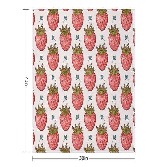 Strawberry Fields Premium Throw Blanket
